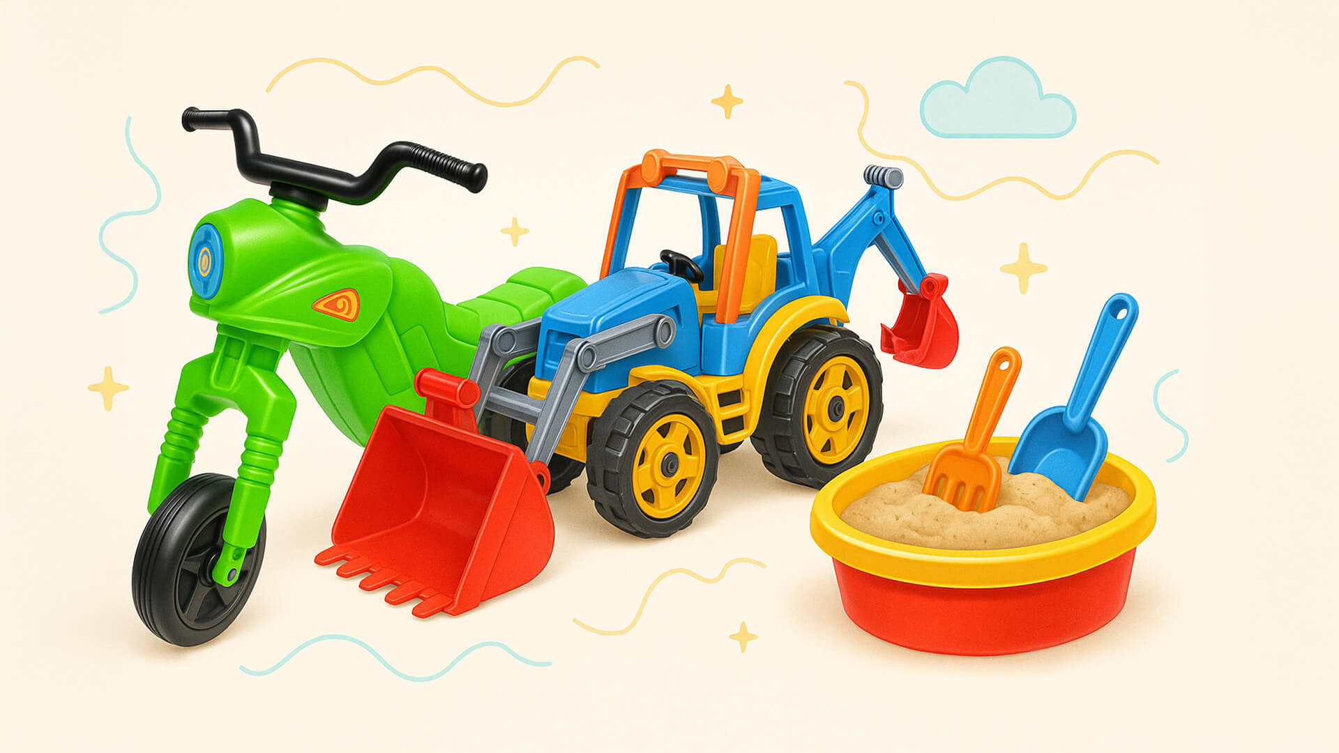 Hračky na hřiště a zahradu